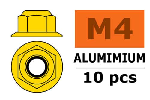 Zelfborgende Zeskantmoer Met Flens M4 10 St