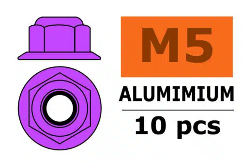 Zelfborgende Zeskantmoer Met Flens M5 10 St