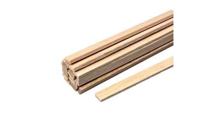 Balsa Hout 4 X 4 mm X 100 CM