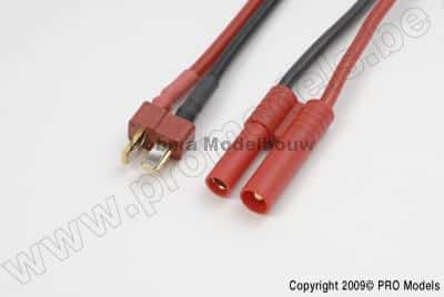 Conversie kabel Deans Vrouw. > 4mm gou