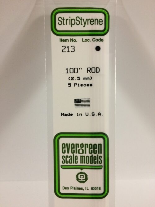 evergreen 213 staaf 2.5 5 st