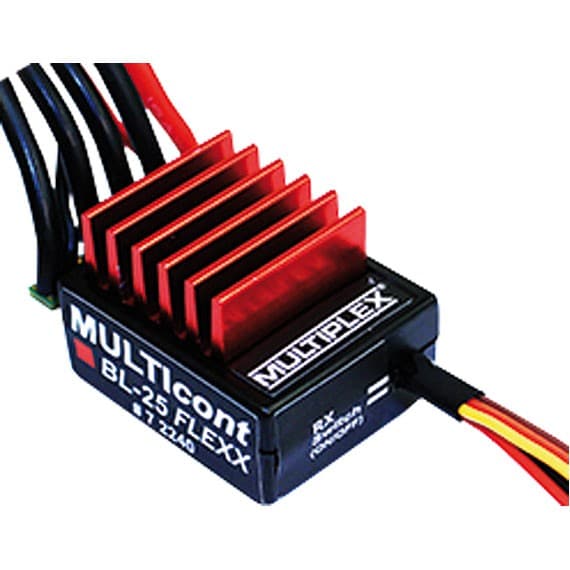 multiplex 72240 brushless speed controller voor en achteruit 2 - 3 s 25 A