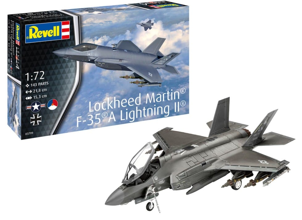 Revell 63799 Lockheed Martin F-35A lighting II incl lijm verf kwastje