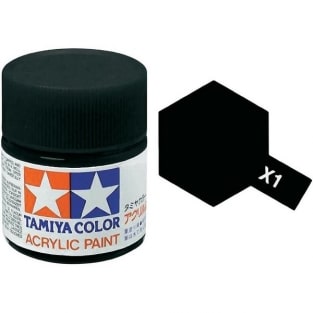 Tamiya 81001 Verf X1 Zwart Glans