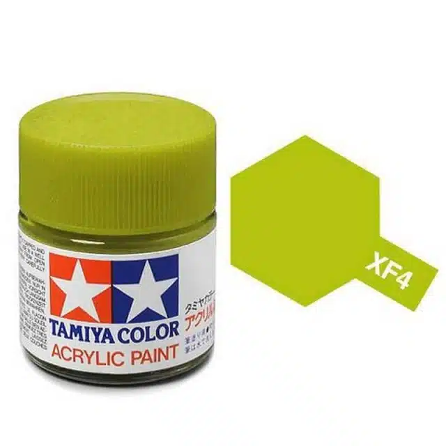 Tamiya 81304 Verf XF4 Geel Groen Mat