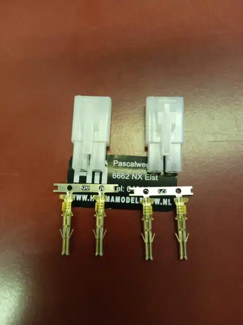 Tamiya goud Connector Stekker Vrouw 2 Stuks