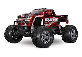 Traxxas 36354-4-RED Stampede 2WD Electro Monster-Truck Red RTR nP825 (no battery/charger)