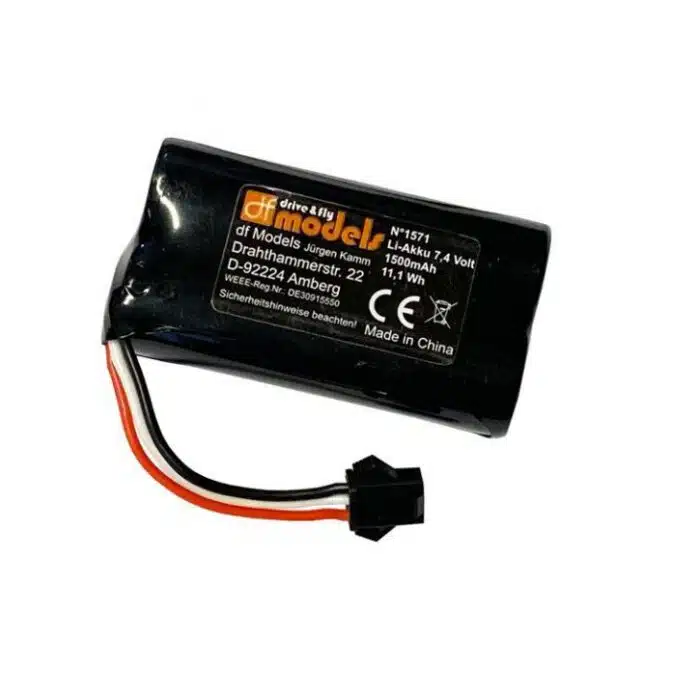 DF-Models 1571 LiPo Accu 7,4 V 1500 mAh voor model 3190