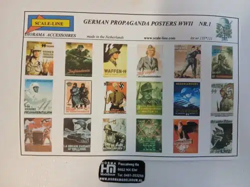 German Propaganda posters wwii nr 1 kit nr 135 111