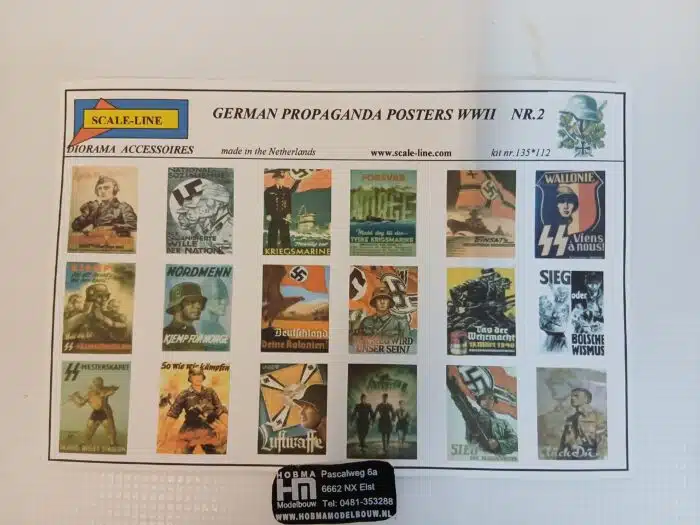 German Propaganda posters wwii nr 2 kit nr 135 112