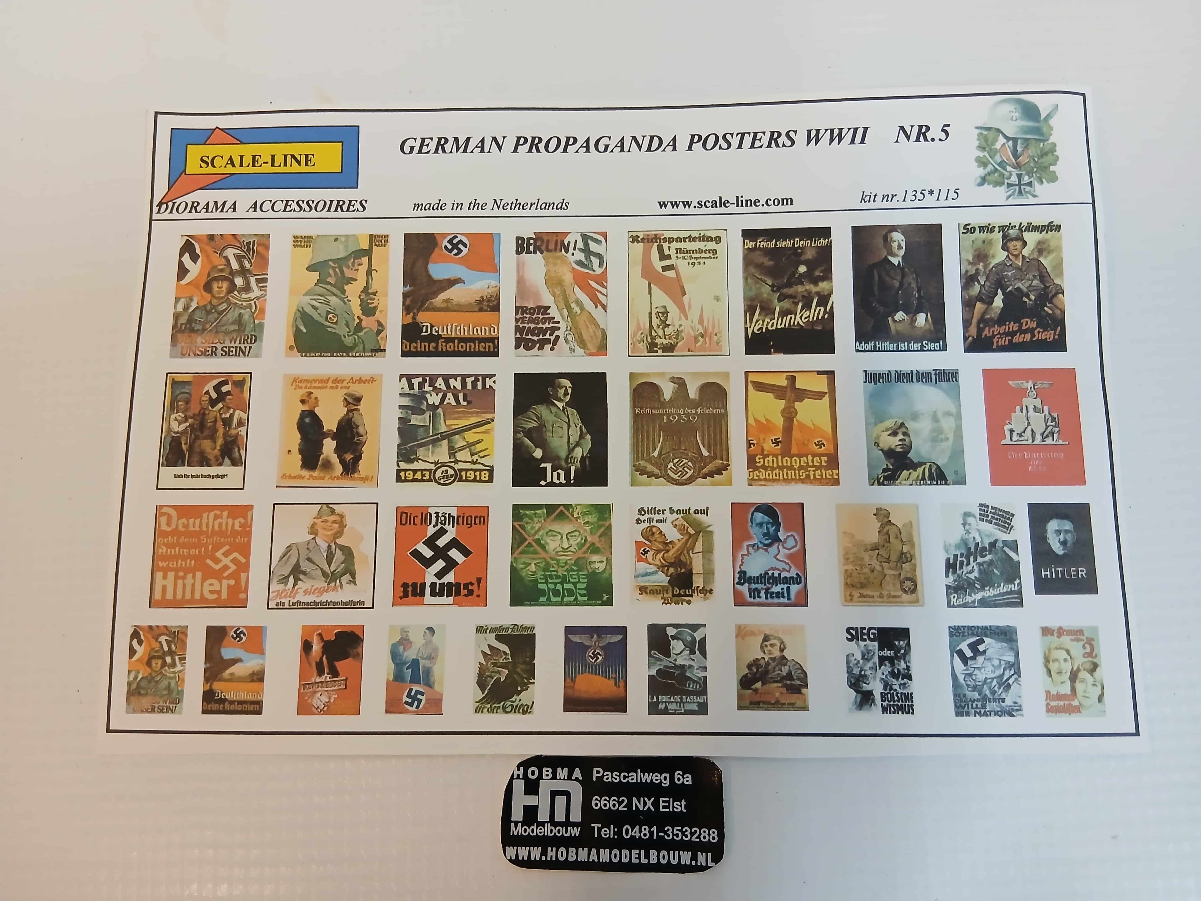 German Propaganda posters wwii nr 5 kit nr 135 115
