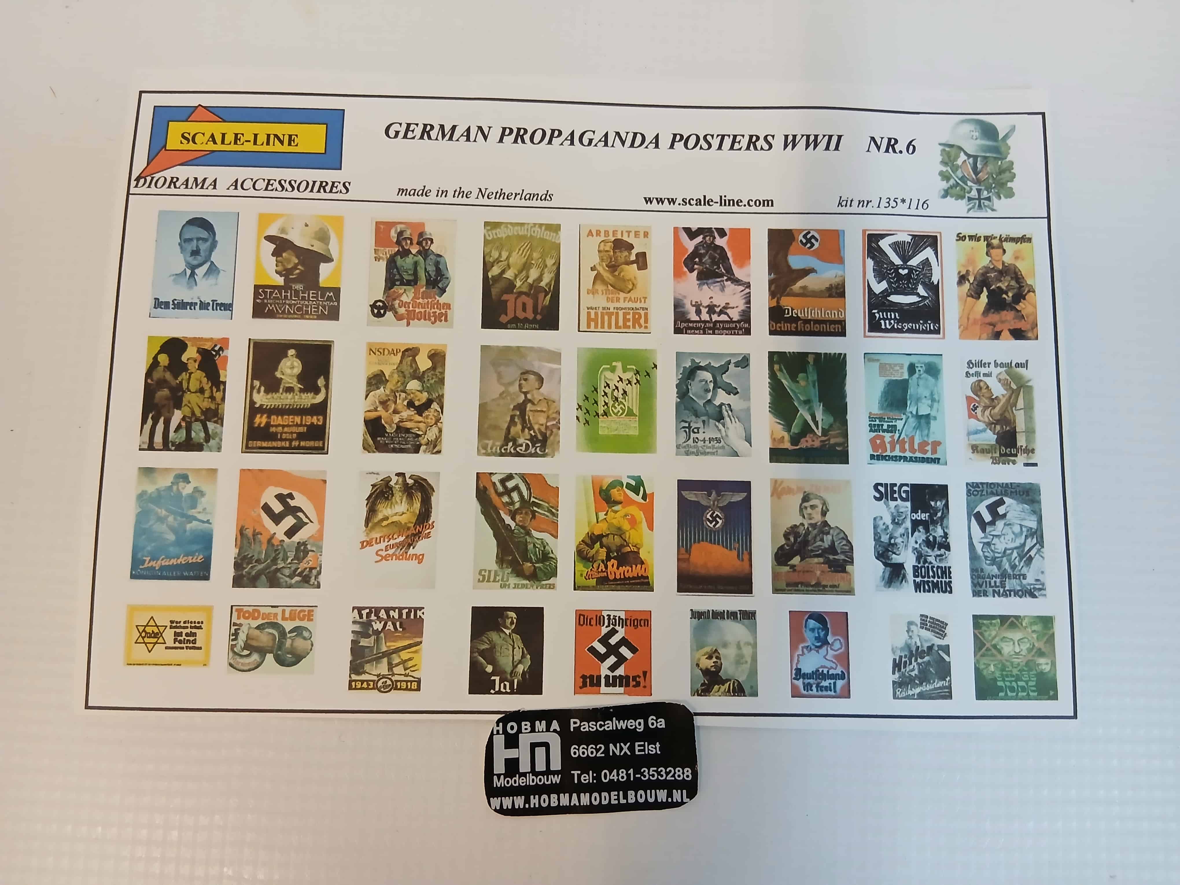 German Propaganda posters wwii nr 6 kit nr 135 116