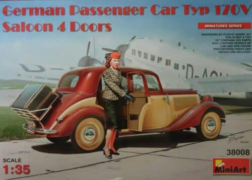 MiniArt 38008 German Passenger Car Typ 170v Saloon 4 doors