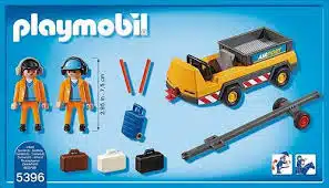 Playmobil 5396 Luchtverkeerleiders met bagagetransport
