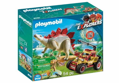 Playmobil 9432 Explorersbuggy met Stegosaurus