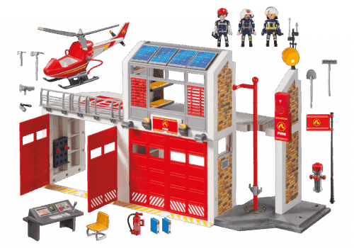 Playmobil 9462 Grote brandweerkazerne met helicopter