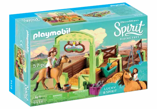 Playmobil 9478 Lucky & Spirit met paardenbox