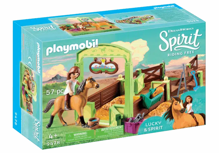 Playmobil 9478 Lucky & Spirit met paardenbox
