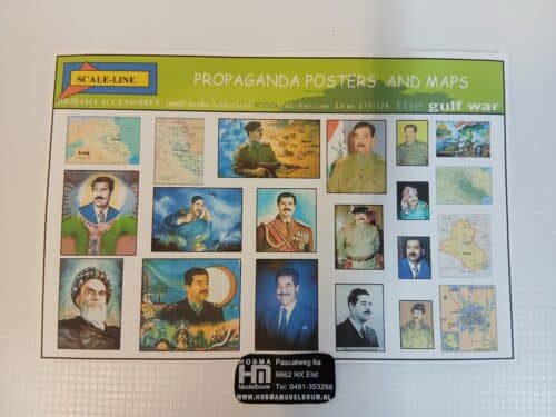 Propaganda posters and maps kit nr135 118 the gulf war