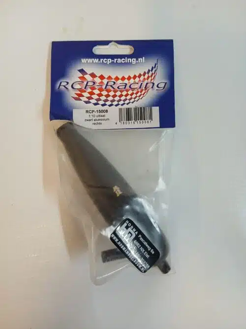 RCP-15008 1:10 uitlaat aluminium zwart