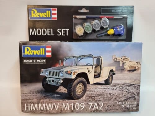 Revell 63366 Model Set HMMWV M109 7A2 inclusief lijm en verf
