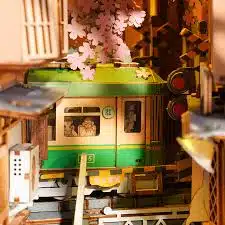 Robotime TGB01 Rolife Book Nook Sakura Densya