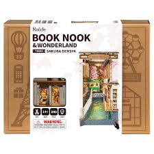 Robotime TGB01 Rolife Book Nook Sakura Densya