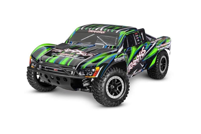 Traxxas 68386-4 groen Slash 4x4 VXL clipless