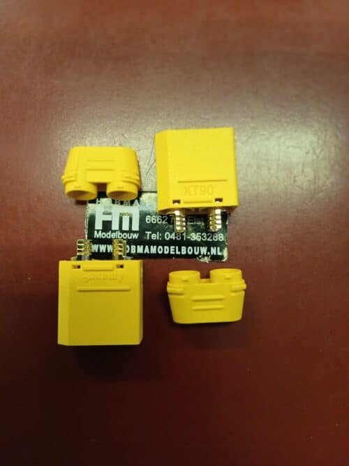 XT 90 stekker / connector met kap 2 stuks man