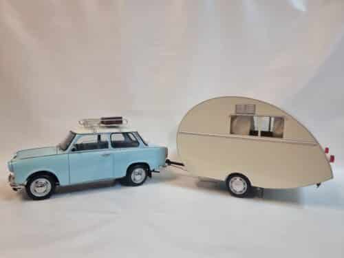 Eaglemoss Pocher Modelauto Trabant met Caravan 1:8 gebouwd