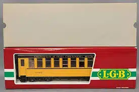 LGB 30805 Denver & Rio Grande Western Personen Wagon met Poppetjes en Snel Koppeling