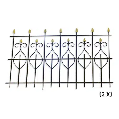 Rcp-35-0105 Iron Wrought Fence, Type 1