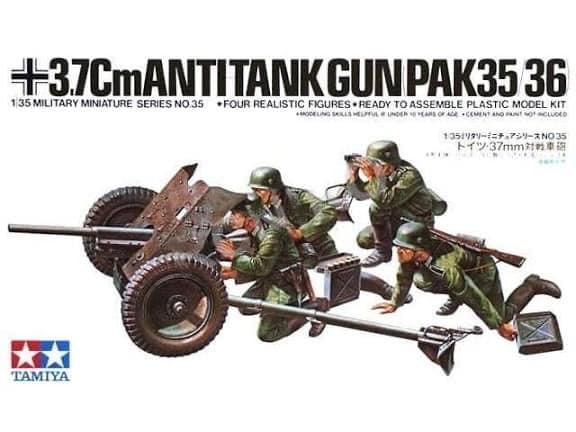 Tamiya 35035 3.7 Anti-tank gun Pak 35/36