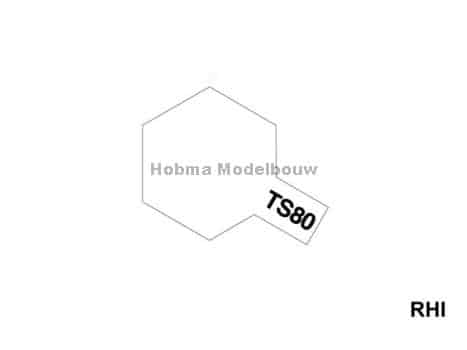 Tamiya 85080 Verf TS80 Helder mat spuitbus