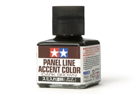 Tamiya 87140 Panel accent line dark brown