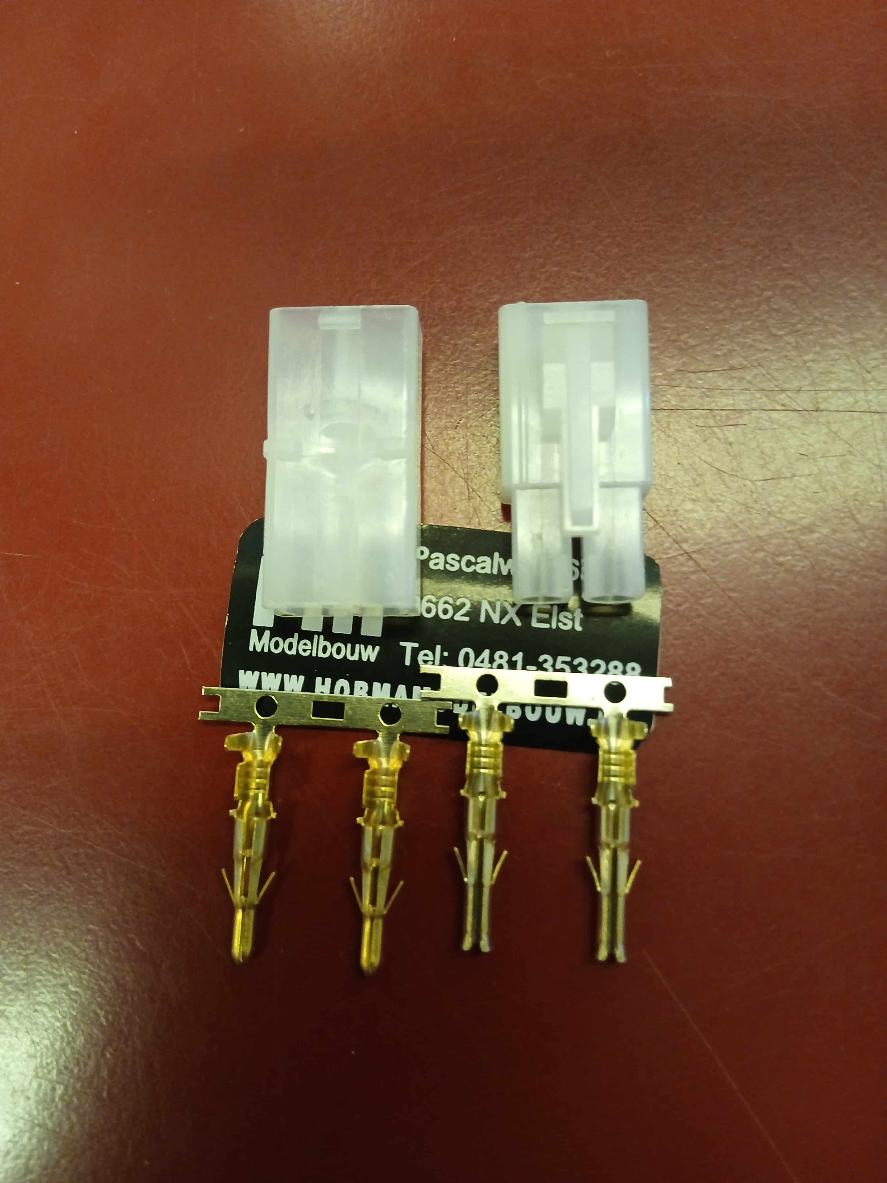 Tamiya goud connector stekker man vrouw