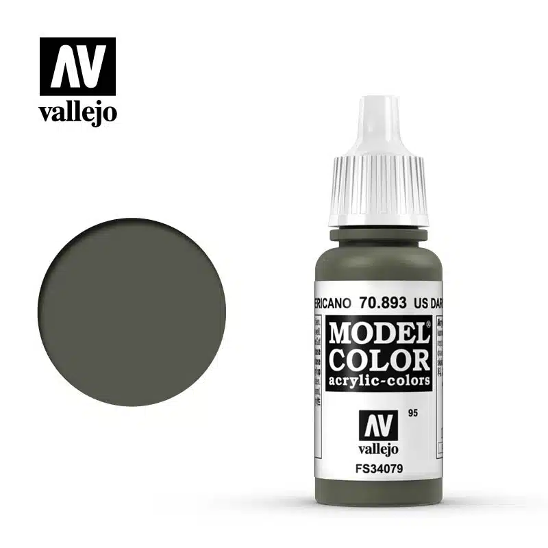 Vallejo 70893 ( 105 ) Model Color US Dark Green