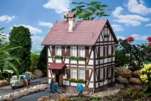 VO Pola G-spoor 331712 Vakwerkhuis met ooievaarsnest