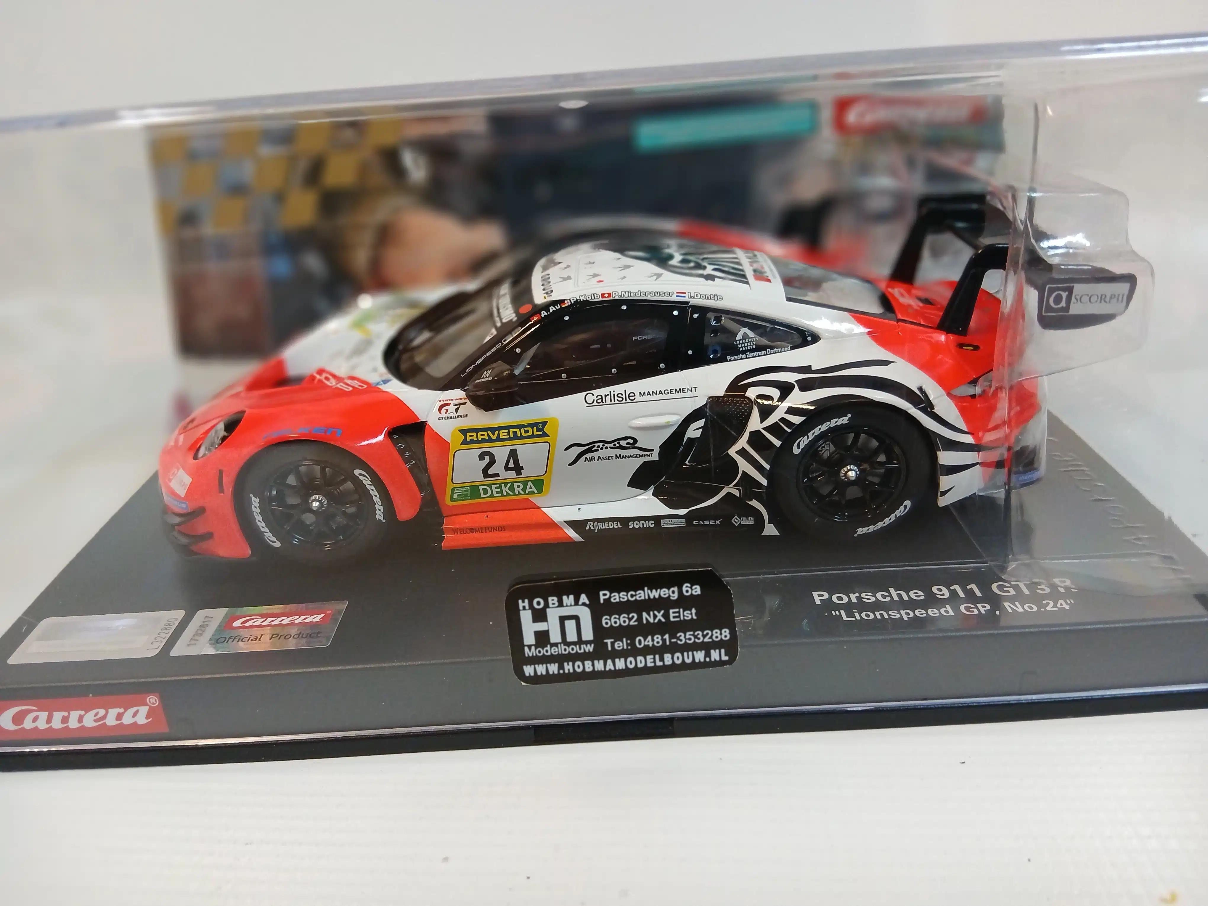 Carrera 20023984 Digital 124 Porsche 911 GT3 R 'Lionspeed GP, No.24'