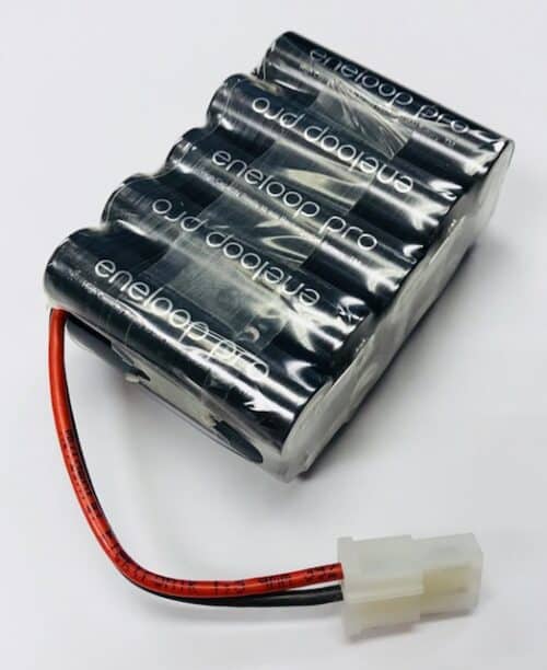 Eneloop accu baterij pro 12V 2500 mAh met AMP stekker