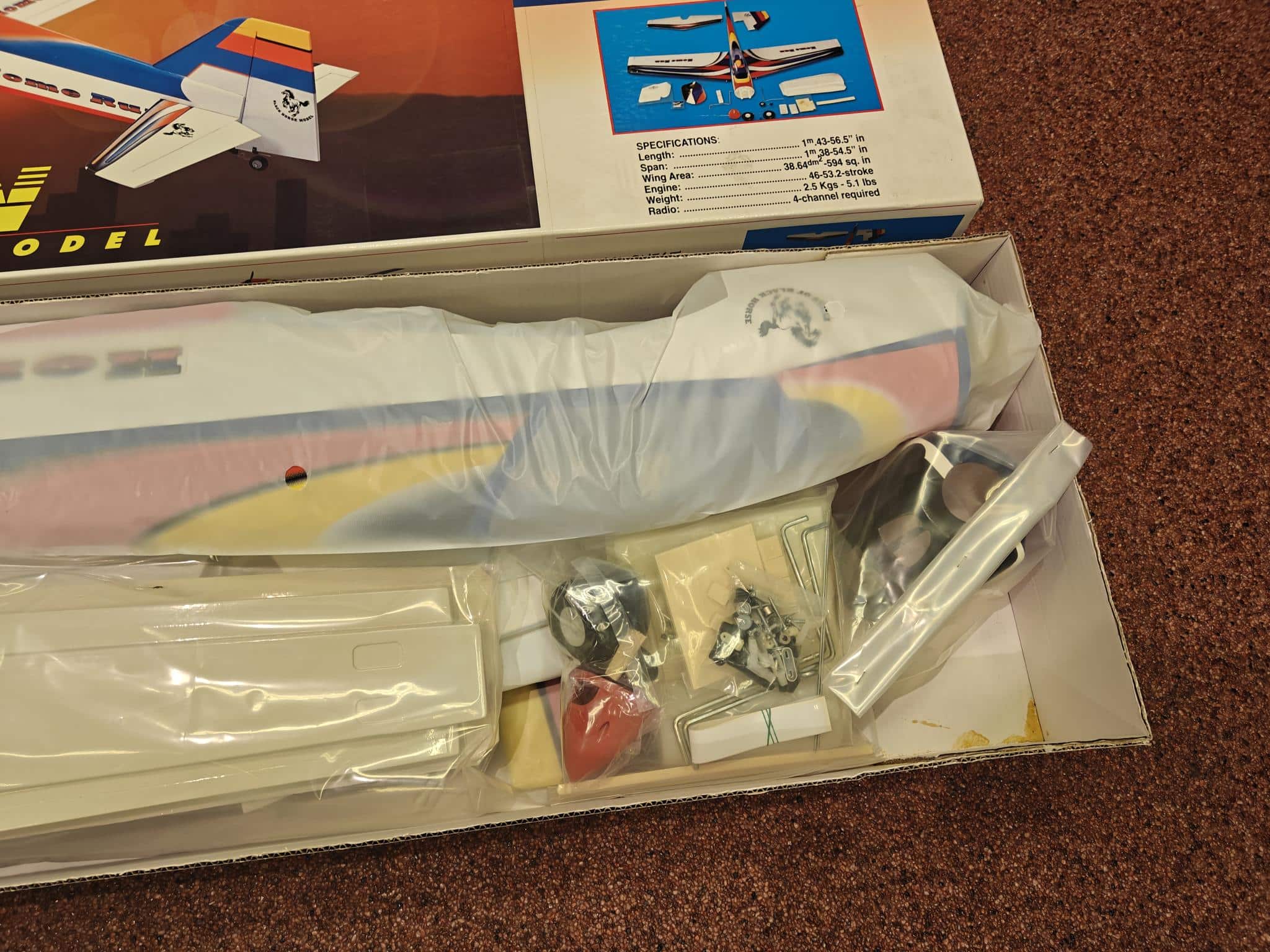 home run bouwdoos Aerobatic Model van black horse model