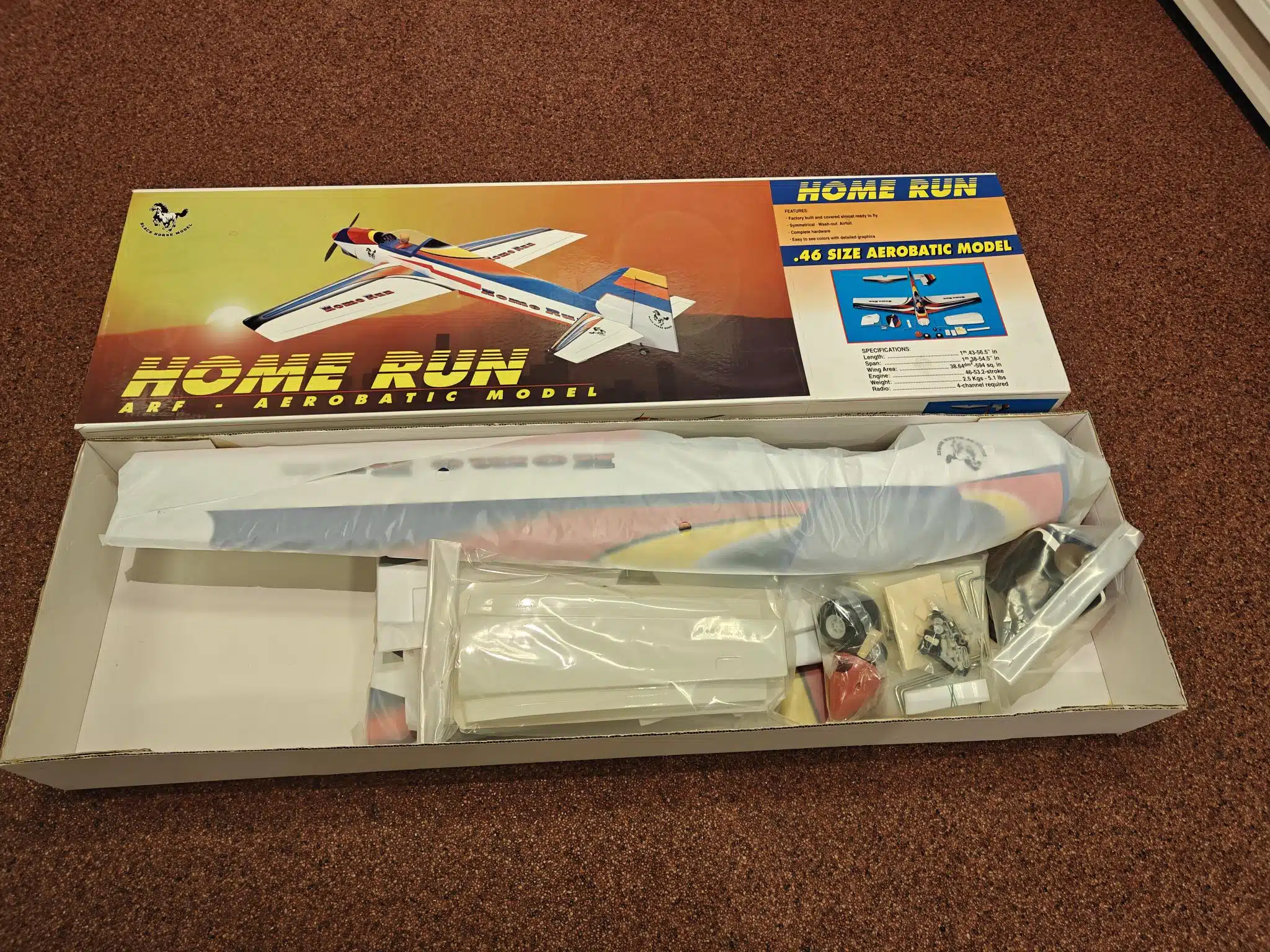 Home run Aerobatic Model van black horse model
