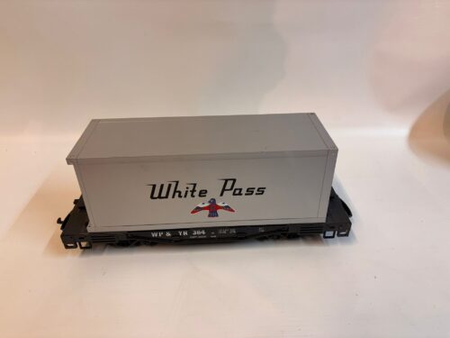 LGB 4085 Containerwagon WHITE PASS