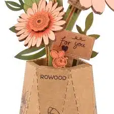 Robotime TW111 Lichtoranje Gerbera