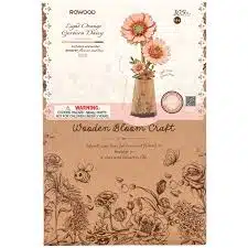 Robotime TW111 Lichtoranje Gerbera