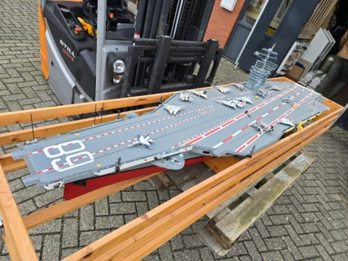 Uss Nimitz vliegdekschip Radiografisch besuurbaar 2,50 meter lang