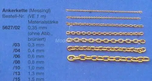 aeronaut 5627 06 Ankerketting 0,6MM 1M