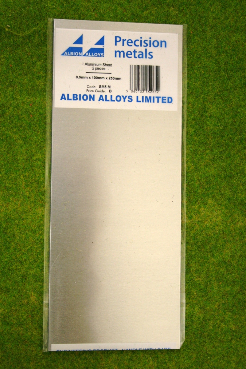 Albion SM 5 M ALUMINIUM PLAAT 0,5 mm x 100 mm x 250 mm 2 st