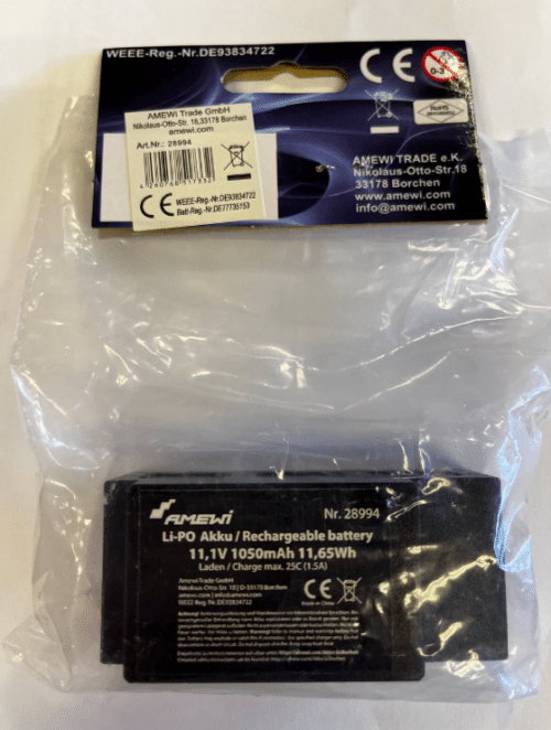 Amewi 28994 LiPo Akku 11,1V 1050 mAh 11,65Wh