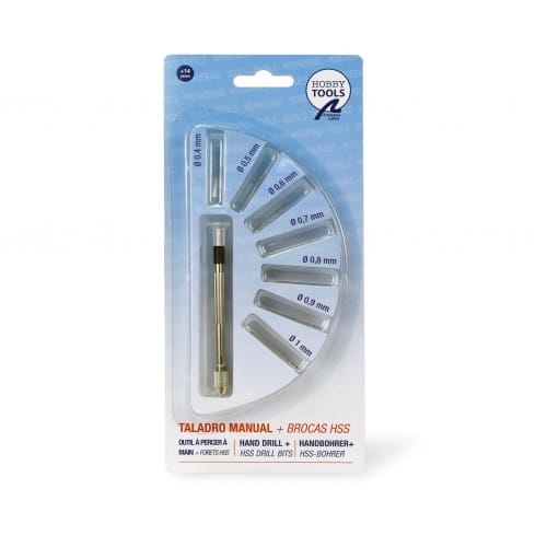 Artesania 27018-1 Hand Drill + HSS Drill Bits